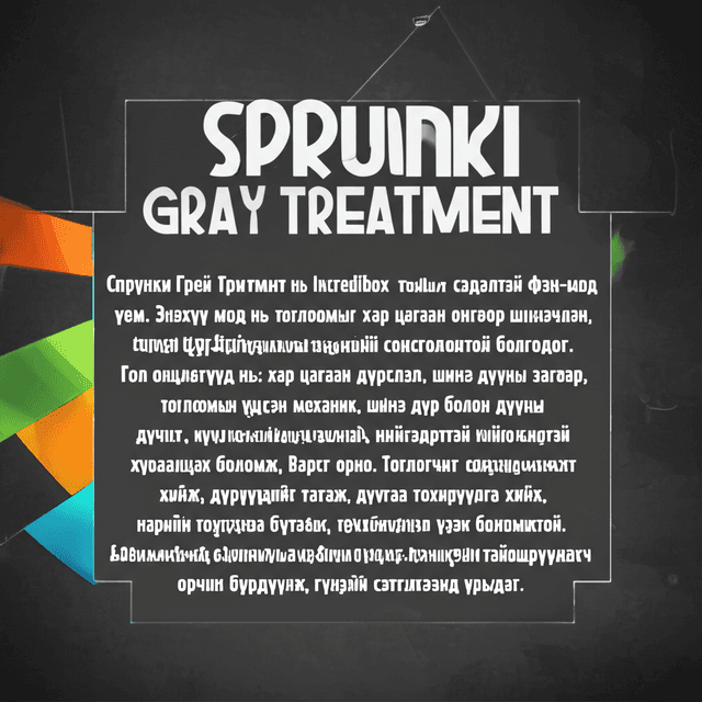 sprunki gray treatment.